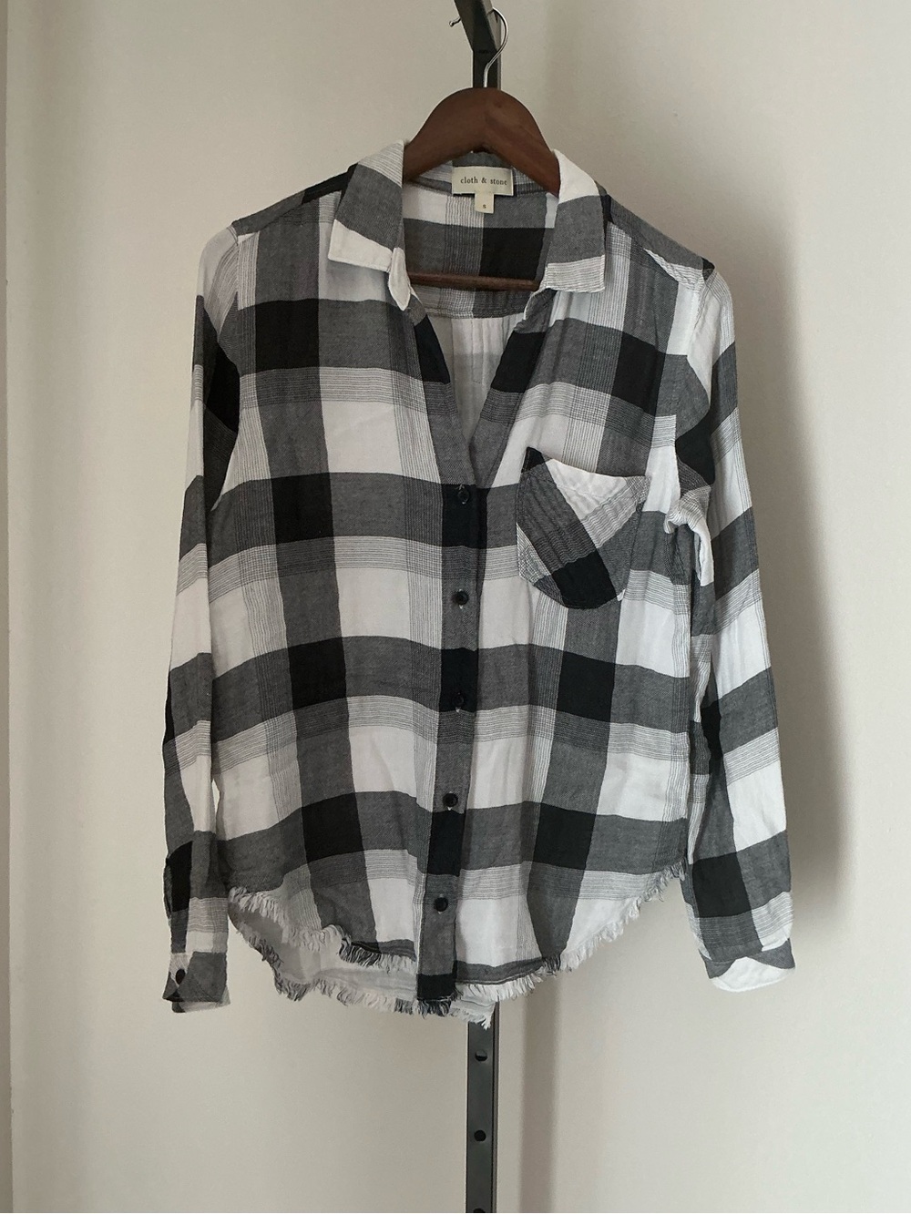 Cloth & Stone | Checked Button-Down Shirt